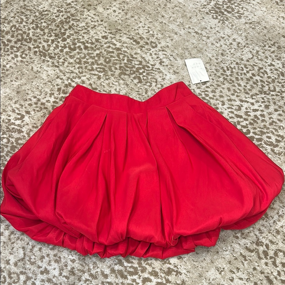 A New Day Bold Red Skirt size XS NWT